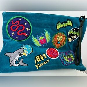 APM Monaco Velvet Clutch